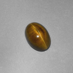 2.23 ct Yellow Cat's Eye Apatite Stone, Natural Cat's Eye Apatite in Oval Cabochon Shape for Sale