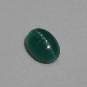 1.80 ct Green Cat's Eye Apatite Stone, Natural Cat's Eye Apatite in Oval Cabochon Shape for Sale