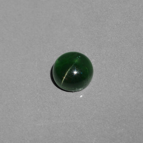 2.01 ct Green Cat's Eye Apatite Stone, Natural Cat's Eye Apatite in Round Cabochon Shape for Sale