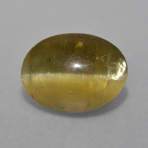 3.40 ct Brown Cat's Eye Apatite Stone, Natural Cat's Eye Apatite in Oval Cabochon Shape for Sale