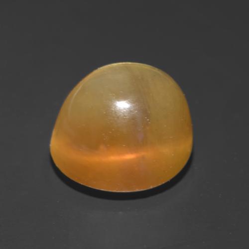 Cat's Eye Apatite Gemstone in 7 mm (calibrated) Size for Sale, Cat's Eye Apatite Stone in Golden-Brown Color