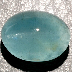 15.56 ct Green Cat's Eye Aquamarine Stone, Natural Cat's Eye Aquamarine in Oval Cabochon Shape for Sale