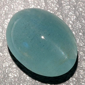 Cat's Eye Aquamarine Gemstone in 14.1 x 10.5 mm Size for Sale, Cat's Eye Aquamarine Stone in Blue-Green Color