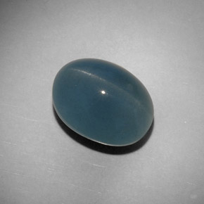 11.25 ct Green Cat's Eye Aquamarine Gemstone, Cat's Eye Aquamarine Gem in Oval Cabochon Shape for Sale.