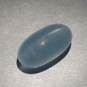 9.28 ct Green Cat's Eye Aquamarine Stone, Natural Cat's Eye Aquamarine in Oval Cabochon Shape for Sale