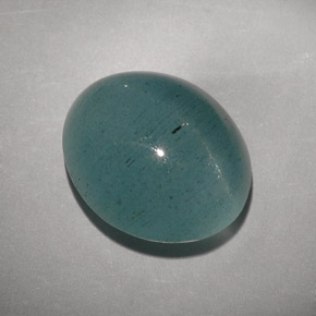 Cat's Eye Aquamarine Gemstone in 15 x 12.8 mm Size for Sale, Cat's Eye Aquamarine Stone in Blue-Green Color