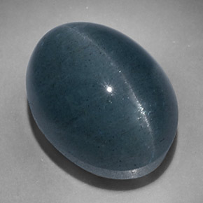17.47 ct Green Cat's Eye Aquamarine Gemstone, Cat's Eye Aquamarine Gem in Oval Cabochon Shape for Sale.