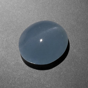 8.46 ct Green Cat's Eye Aquamarine Gemstone, Cat's Eye Aquamarine Gem in Oval Cabochon Shape for Sale.