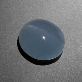 8.46 ct Green Cat's Eye Aquamarine Stone, Natural Cat's Eye Aquamarine in Oval Cabochon Shape for Sale