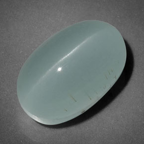 Cat's Eye Aquamarine Gemstone in 13.6 x 8.8 mm Size for Sale, Cat's Eye Aquamarine Stone in Blue-Green Color