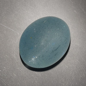 Cat's Eye Aquamarine Gemstone in 13.5 x 10.5 mm Size for Sale, Cat's Eye Aquamarine Stone in Blue-Green Color