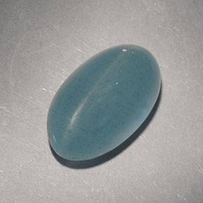 Cat's Eye Aquamarine Gemstone in 13.5 x 9.1 mm Size for Sale, Cat's Eye Aquamarine Stone in Blue-Green Color