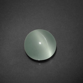 Cat's Eye Aquamarine Gemstone in 10 mm (calibrated) Size for Sale, Cat's Eye Aquamarine Stone in Blue-Green Color
