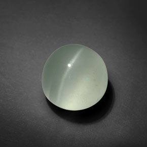 Cat's Eye Aquamarine Gemstone in 10 mm (calibrated) Size for Sale, Cat's Eye Aquamarine Stone in Blue-Green Color