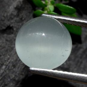 Cat's Eye Aquamarine Gemstone in 9.8 mm Size for Sale, Cat's Eye Aquamarine Stone in Green Blue Color