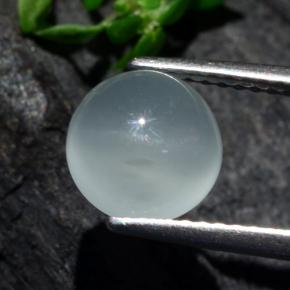 Cat's Eye Aquamarine Gemstone in 8 mm (calibrated) Size for Sale, Cat's Eye Aquamarine Stone in Green Blue Color