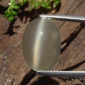 7.3ct Oval Cabochon Light Green Cat's Eye Moonstone for sale thumb image of 7.3ct Oval Cabochon Light Green Cat's Eye Moonstone (ID: 481517)