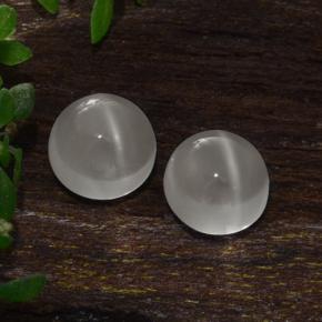 0.7ct Round Cabochon Cream Cat's Eye Moonstone for sale thumb image of 0.7ct Round Cabochon Cream Cat's Eye Moonstone (ID: 481538)