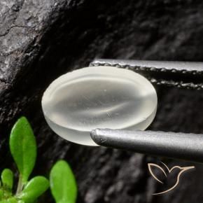 Cat's Eye Moonstone Gemstone in 9.1 x 6.7 mm Size for Sale, Cat's Eye Moonstone Stone in White Color