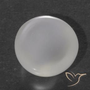 Cat's Eye Moonstone Gemstone in 7 mm (calibrated) Size for Sale, Cat's Eye Moonstone Stone in Translucent White Color