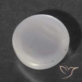 Cat's Eye Moonstone Gemstone in 7 mm (calibrated) Size for Sale, Cat's Eye Moonstone Stone in Translucent White Color