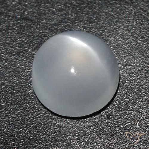 Cat's Eye Moonstone Gemstone in 7 mm (calibrated) Size for Sale, Cat's Eye Moonstone Stone in White Color