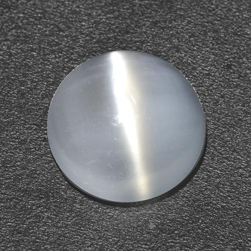 White Cat's Eye Moonstone Gem - 1.5ct Round Cabochon (ID: 513051)