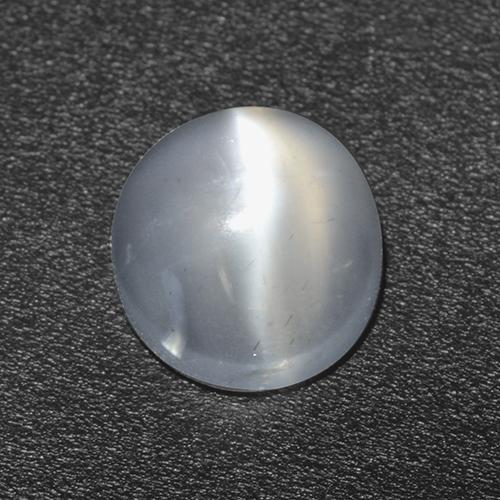 White Cat's Eye Moonstone Gem - 1.1ct Round Cabochon (ID: 513052)