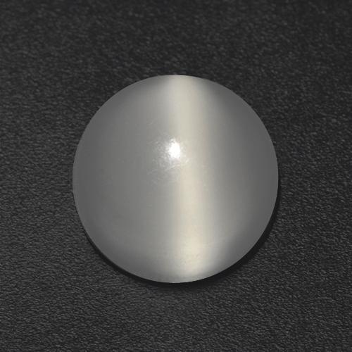 8,4 mm 毫米来自印度圆形白色月光石猫眼,重量为 3,02 克拉,天然宝石 透明 净度,1 件圆形凸面型月光石猫眼 - 颜色:暖白,莫氏硬度为 6 - 6,5, Photo A