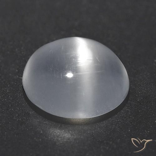 Cat's Eye Moonstone Gemstone in 8 mm (calibrated) Size for Sale, Cat's Eye Moonstone Stone in White Color