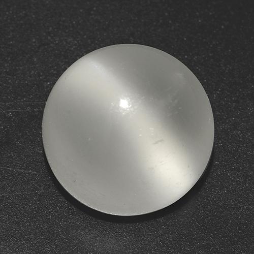 Warmweiß Mondstein Katzenauge Edelstein - 4.6ct Rund Cabochon (ID: 516470)