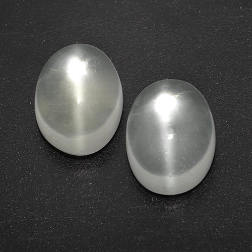 Blanc Oeil De Chat De La Pierre De Lune 1 7 Carat 2 Pcs Ovale De Inde Pierres Precieuses Blanc Oeil De Chat De La Pierre De Lune 1 7 Carat 2 Pcs Ovale De Inde Pierres Precieuses