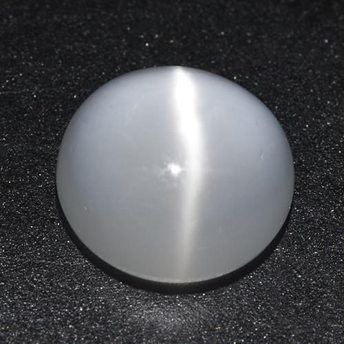 White Cat\'s Eye Moonstone 1.4 Carat Round from India Gemstone