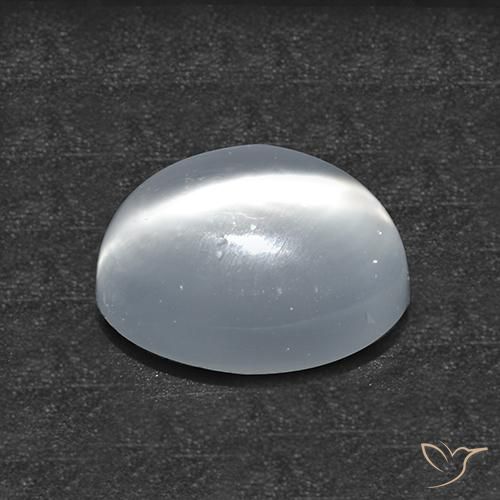 Cat's Eye Moonstone Gemstone in 7.5 mm (calibrated) Size for Sale, Cat's Eye Moonstone Stone in White Color