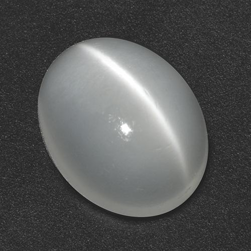 Белый Лунный Камень Кошачий Глаз Камень - 2.7ct Овал Кабошон (ID: 517877)
