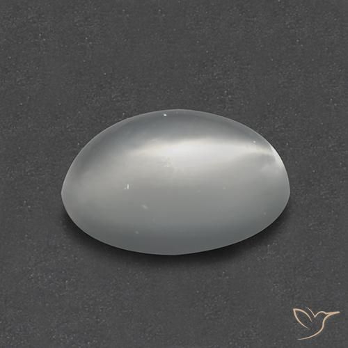 Cat's Eye Moonstone Gemstone in 7.7 x 5.9 mm Size for Sale, Cat's Eye Moonstone Stone in White Color