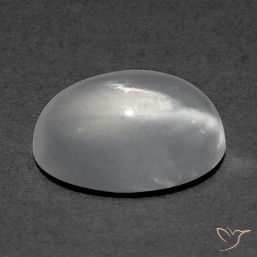Cat's Eye Moonstone Gemstone in 9 x 7 mm (calibrated) Size for Sale, Cat's Eye Moonstone Stone in White Color