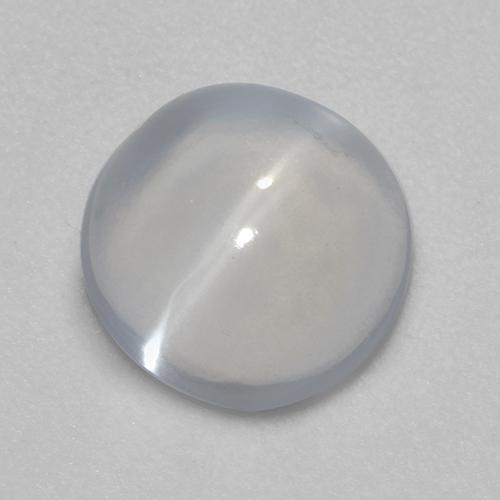 White Cat's Eye Moonstone Gem - 2.2ct Round Cabochon (ID: 519214)
