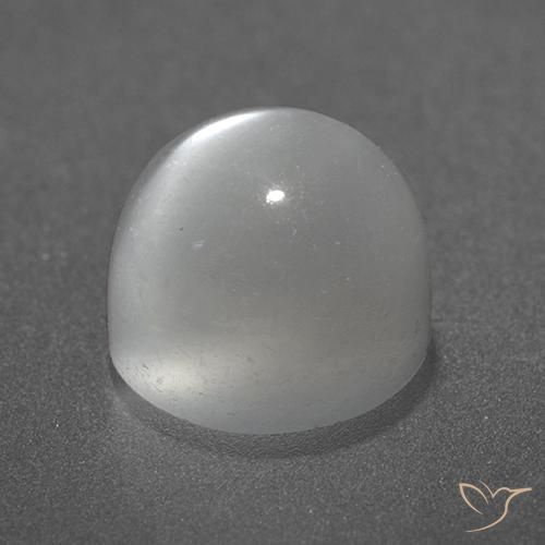 Cat's Eye Moonstone Gemstone in 8 mm (calibrated) Size for Sale, Cat's Eye Moonstone Stone in White Color