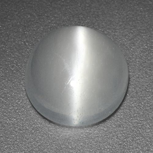 Blanco Piedra de Luna Ojo de Gato Gema - 2.4ct Cabujón Redondo (ID: 520155)