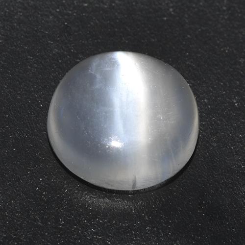 White Cat's Eye Moonstone Gem - 0.9ct Round Cabochon (ID: 522663)