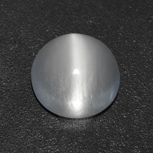 Warm White Cat's Eye Moonstone Gem - 0.9ct Round Cabochon (ID: 522665)