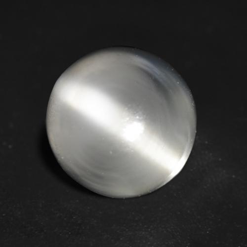 White Cat\'s Eye Moonstone 1.1ct Round from India Gemstone