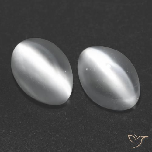 1,97 ct ovaler Katzenaugen-Mondstein, 7,1 x 5 mm aus Indien, Photo A