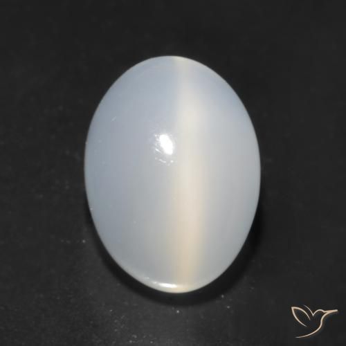 1,64 ct ovaler Katzenaugen-Mondstein, 8,1 x 6 mm aus Indien, Photo A