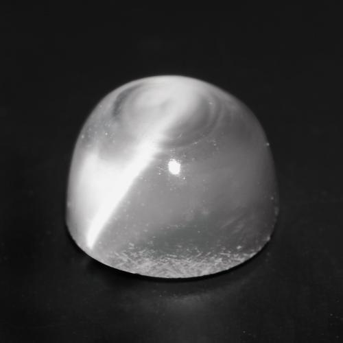 Cat's Eye Moonstone Gemstone in 6 mm (calibrated) Size for Sale, Cat's Eye Moonstone Stone in White Color