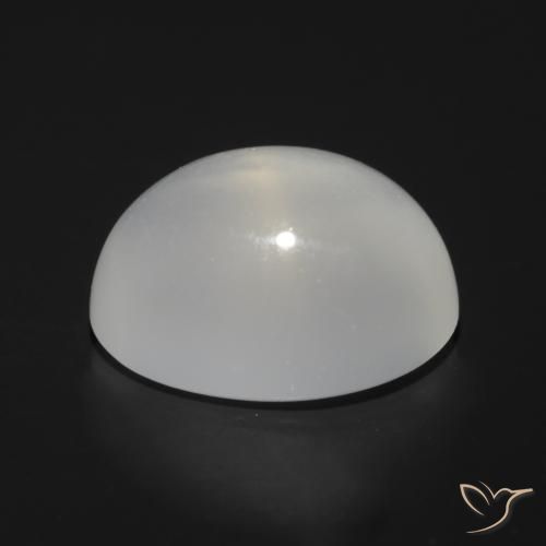 Cat's Eye Moonstone Gemstone in 8 x 6 mm (calibrated) Size for Sale, Cat's Eye Moonstone Stone in White Color
