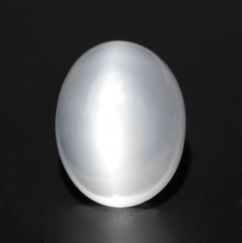 Translucent White Cat's Eye Moonstone Gem - 2.9ct Oval Cabochon (ID: 545859)