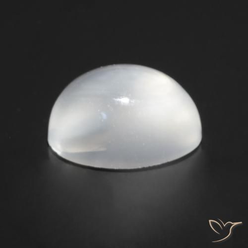 Cat's Eye Moonstone Gemstone in 7.3 x 5.2 mm Size for Sale, Cat's Eye Moonstone Stone in White Color
