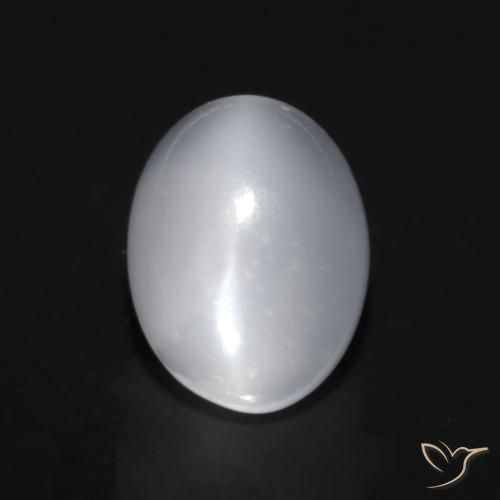 2,09 ct ovaler Katzenaugen-Mondstein, 9,1 x 6,9 mm aus Indien, Photo A